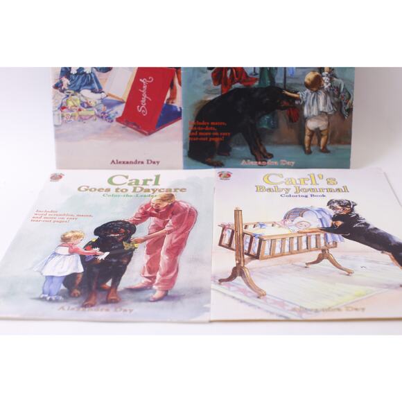 Alexandra Day, Carl, Coloring Book, Lot, Honey Bear, Activity, ~ 251107-WH 1394 - Picture 3 of 7